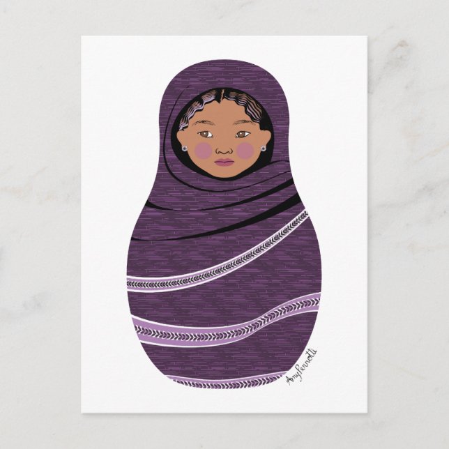 Tuareg Matryoshka Postcard Vykort (Framsida)