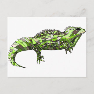 Tuatara Grönt Vykort