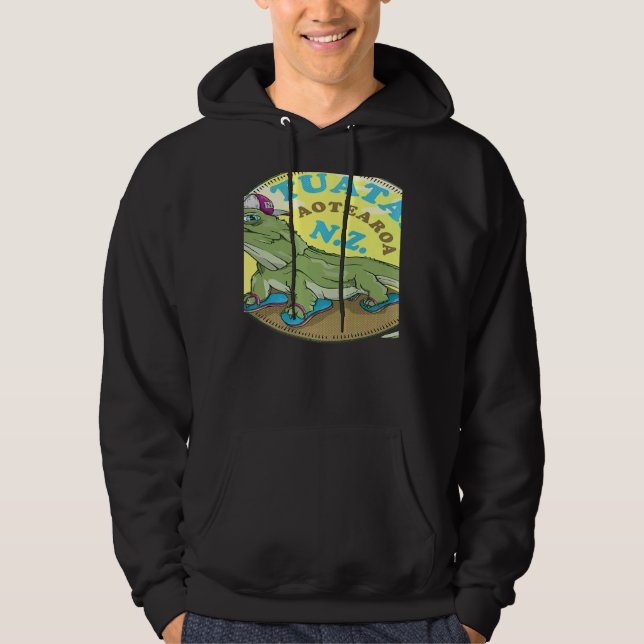 Tuatara New Zealand Hoodie (Framsida)
