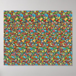 Tub Goat - Gömt 3D-utskrift Poster