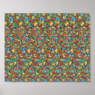 Tub Goat - Gömt 3D-utskrift Poster