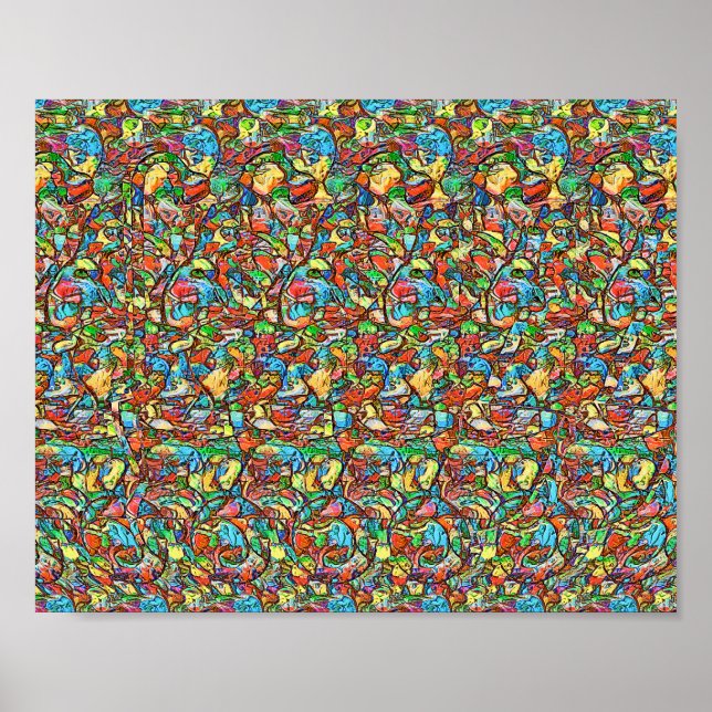 Tub Goat - Gömt 3D-utskrift Poster (Framsidan)