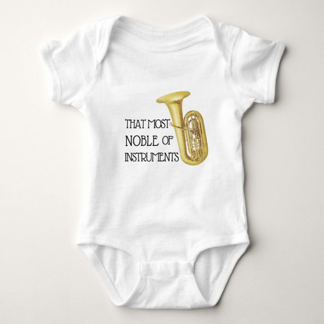 Tuba Baby Bodykostym T Shirt (Framsida)