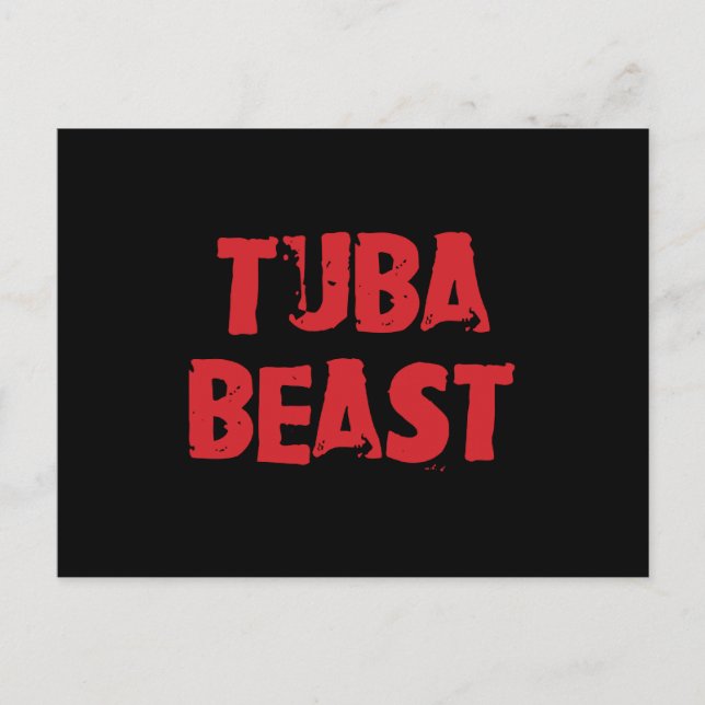 Tuba Beast-vykort Vykort (Framsida)