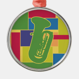 Tuba Colorblocks Ornament