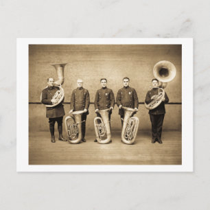 Tuba Cops (Sepia) Vykort