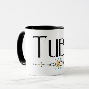 Tuba Decorative Line Musical Instrument Mugg
