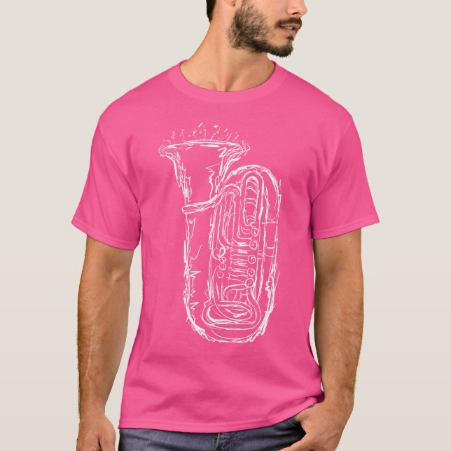 Tuba Enthusiast Orchestra T Shirt (Framsida)
