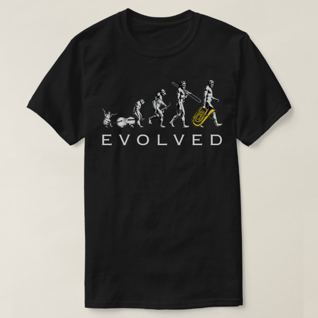 Tuba Evolution T Shirt (Design framsida)