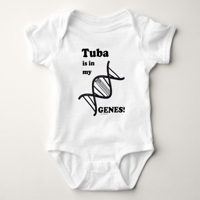 Tuba finns i mina gener tee (Framsida)