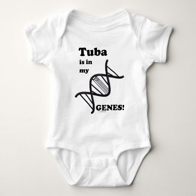 Tuba finns i mina gener tee shirt (Framsida)