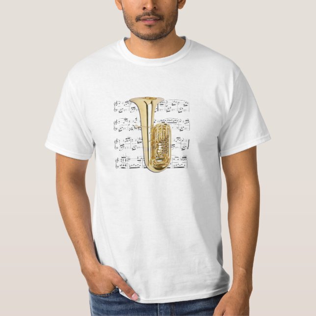 Tuba för skjorta (tända) - - välj din färg tee shirt (Framsida)