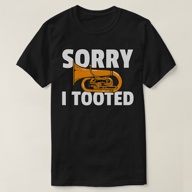 Tuba Funny Brass Instrument Player T Shirt (Design framsida)