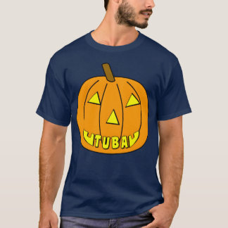 Tuba Halloween Pumpkin-vintage T Shirt