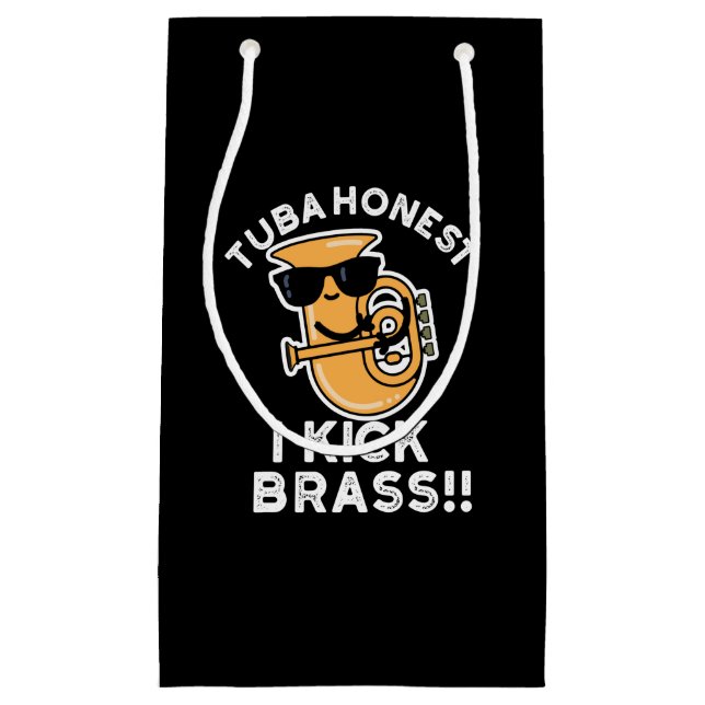 Tuba Heest I Kick Brass Funny Tuba Pun Mörk BG (Framsidan)