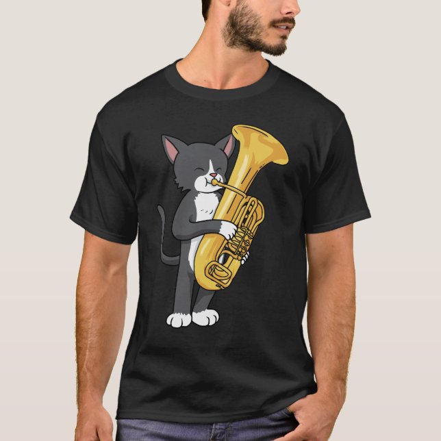 Tuba i Tuxedo-gruppen ger kvinnor Manar Marching B T Shirt (Framsida)