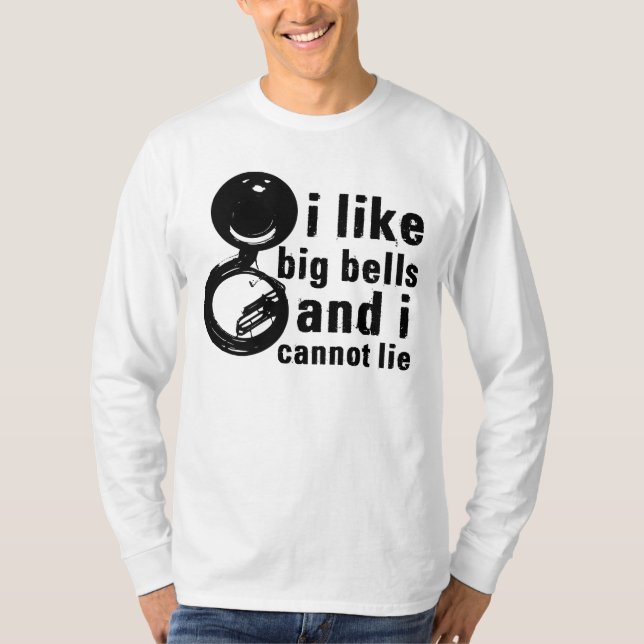Tuba - Jag gillar Big Klockor Tee Shirt (Framsida)
