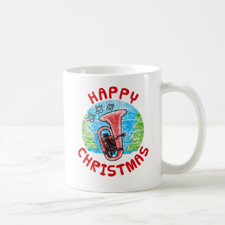 Tuba jul Brass Musician Music Teacher Kaffemugg