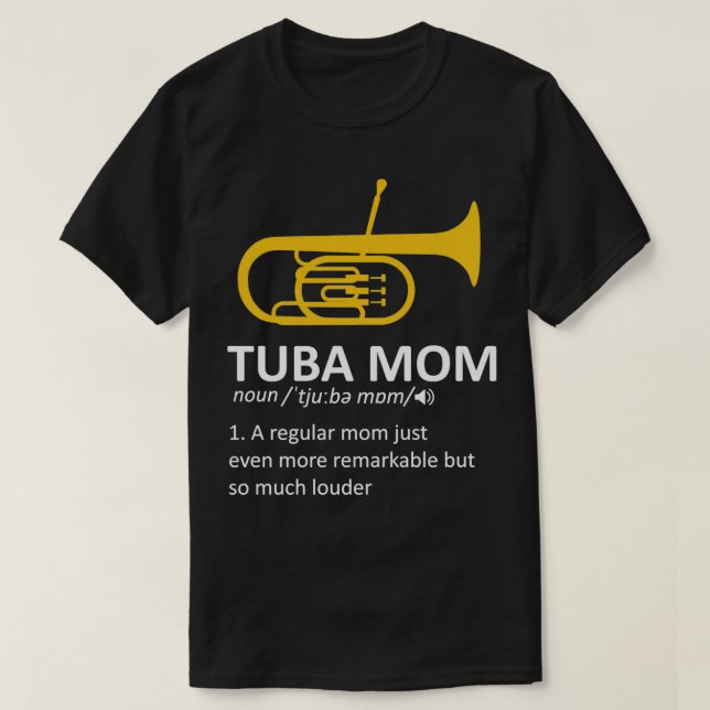 Tuba Mamma Definition Funny Marching Band Tuba Pla T Shirt (Design framsida)