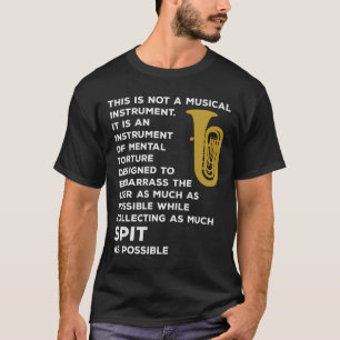 Tuba Marching Band Player Musical Instrument T Shirt