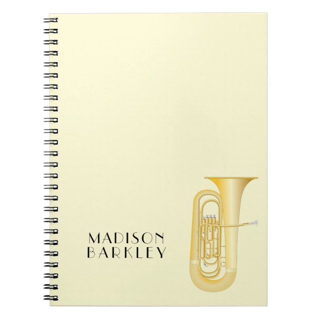 Tuba Music Teacher Anteckningsbok (Framsidan)