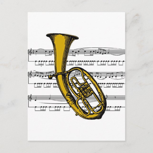Tuba Musical 04 B Vykort (Framsida)