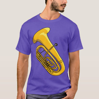 Tuba Musical Instrument for Music Älskare lustig T Shirt