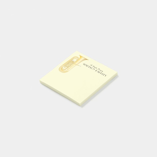 Tuba Musician Band Teacher Post-it Notes Block (Vinklad)