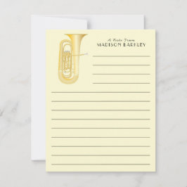 Tuba Musician Band Teacher - tack för ditt kort