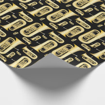 Tuba Musician Band Teacher Wrapping Papper