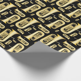 Tuba Musician Band Teacher Wrapping Papper Presentpapper