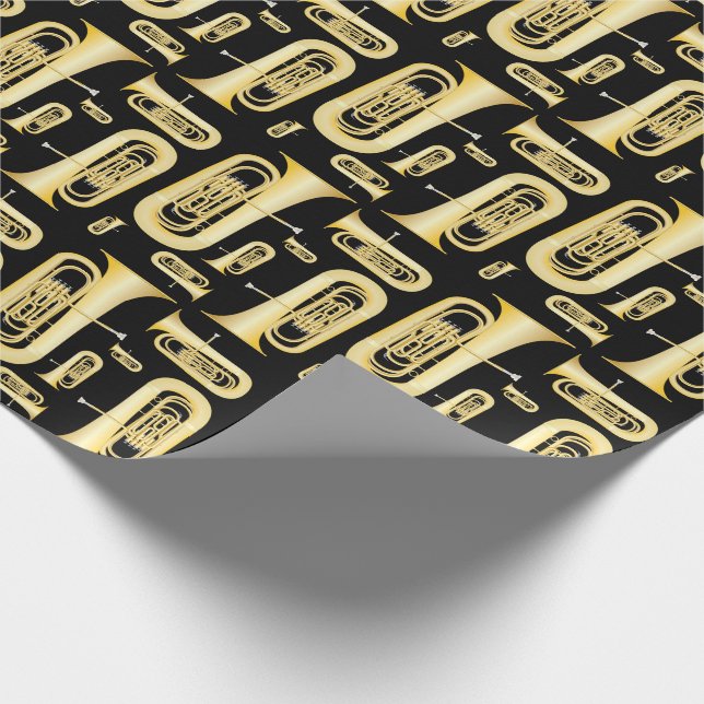 Tuba Musician Band Teacher Wrapping Papper Presentpapper (Hörn)