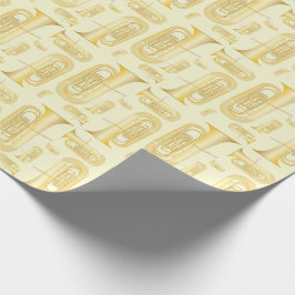 Tuba Musician Band Teacher Wrapping Papper Presentpapper