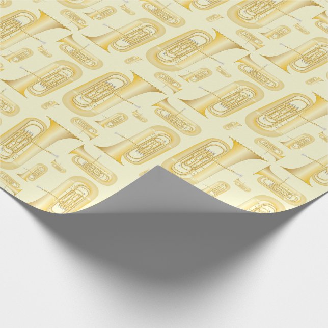 Tuba Musician Band Teacher Wrapping Papper Presentpapper (Hörn)