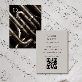 Tuba Musician Visitkort