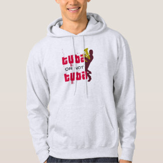 Tuba or not Tuba (with tuba player) Sweatshirt Med Luva