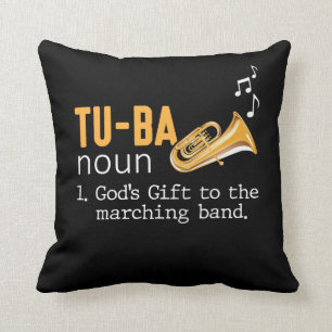 Tuba Player Marching Vind Instrument Musiker Kudde