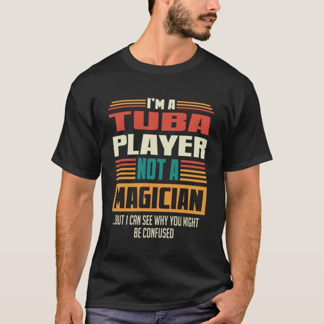 Tuba Player-offert för en musiker T Shirt (Framsida)