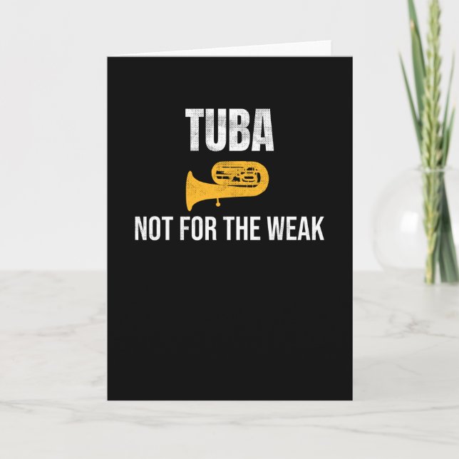 Tuba Player-presentationer| Tuba Marching Band Tub Kort (Framsida)