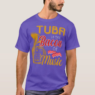 Tuba Player-tejon är bakgrunden till musik T Shirt