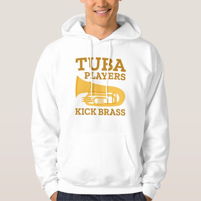 Tuba Players Kick Brass Hoodie (Framsida)