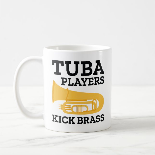 Tuba Players Kick Brass Kaffemugg (Vänster)