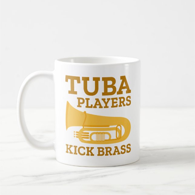 Tuba Players Kick Brass Kaffemugg (Vänster)
