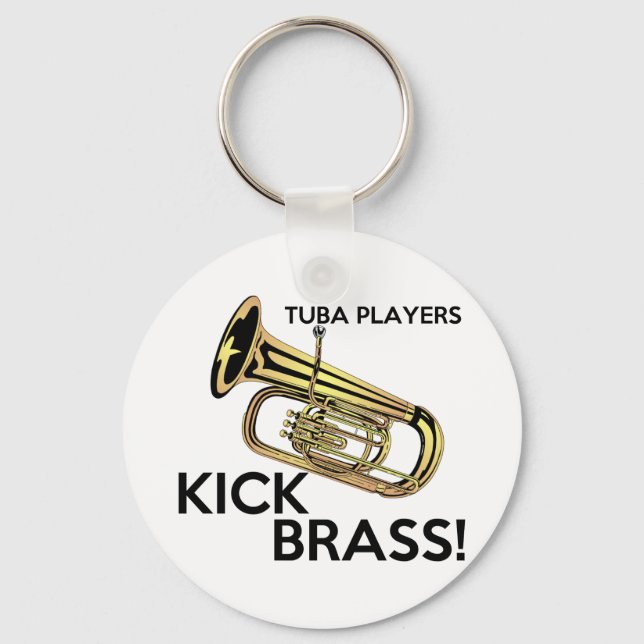 Tuba Players Kick Brass Nyckelring (Framsida)