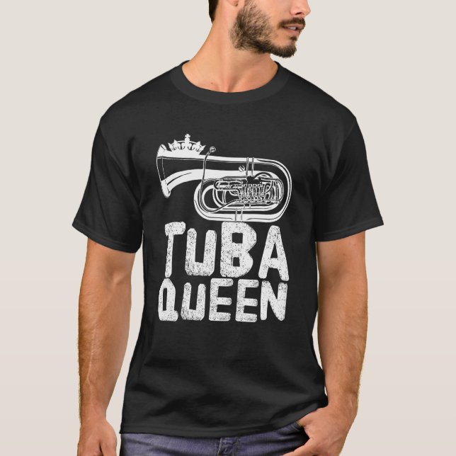 Tuba Queen   Tuba Player T Shirt (Framsida)
