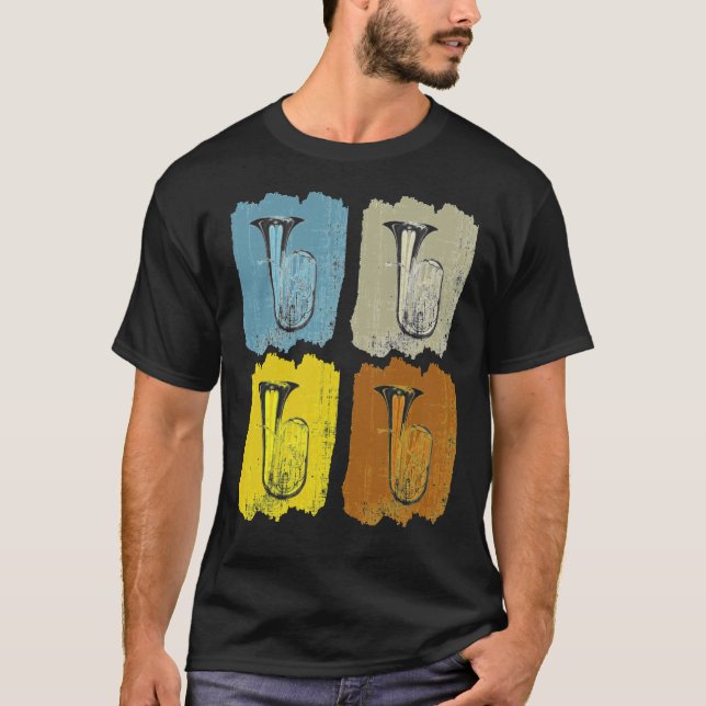 Tuba Retro Essential T Shirt (Framsida)