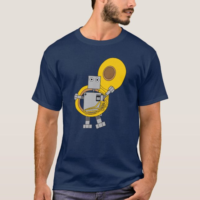 Tuba Robot T Shirt (Framsida)