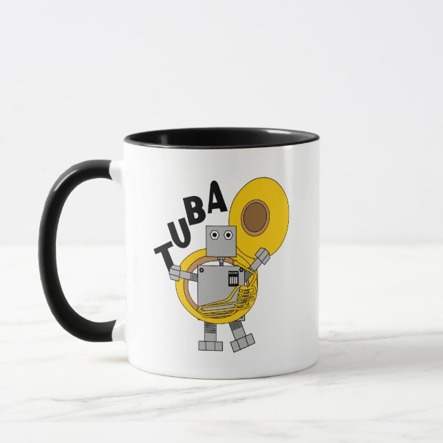 Tuba Robot Text Mugg (Vänster)