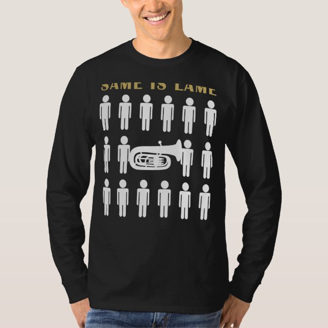 Tuba Samma är Lame Tee Shirt - Mars till din egen  (Framsida)