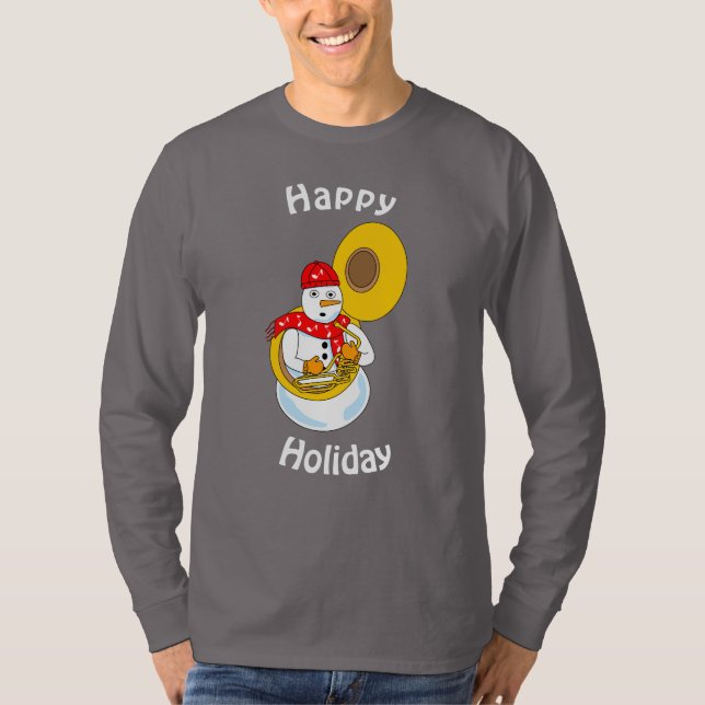 Tuba Snögubbe T Shirt (Framsida)